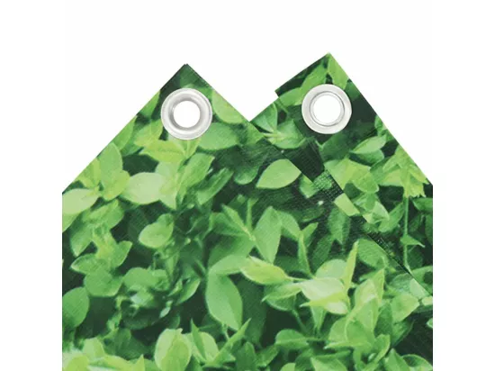 écran d'intimité de balcon aspect de plante vert 600x90 cm PVC