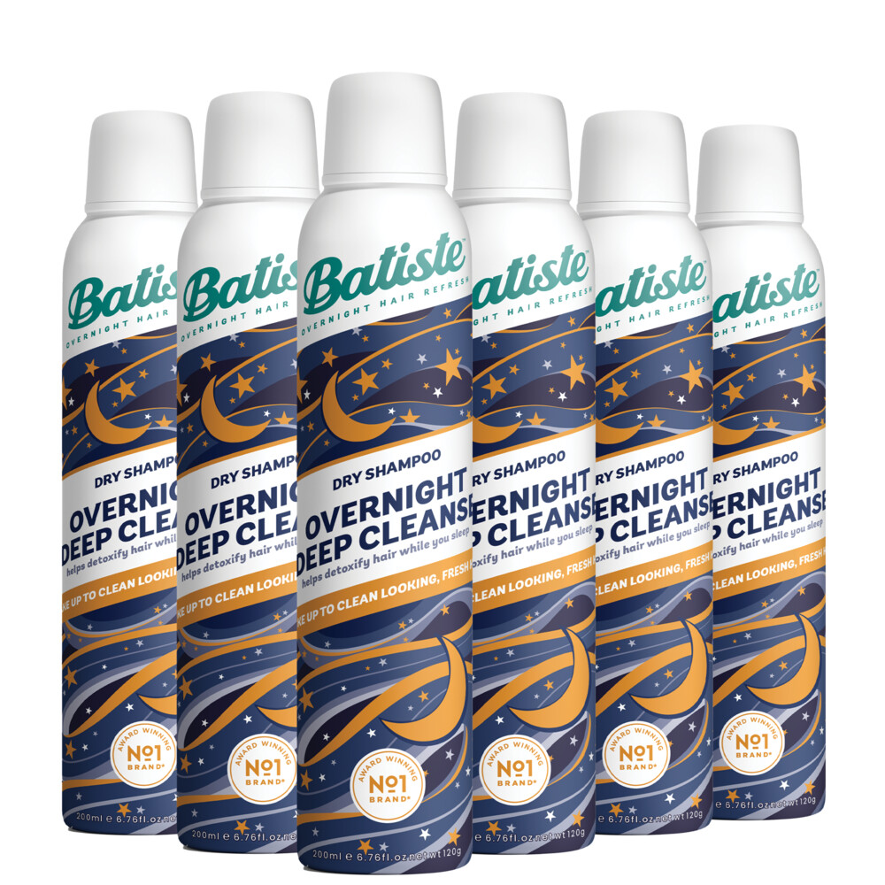 6x Batiste Droogshampoo Overnight Deep Cleanse200 ml