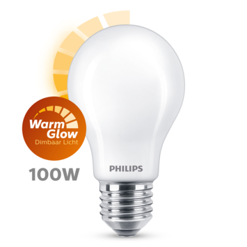 Philips LED peer E27 100W mat warmglow dimbaar