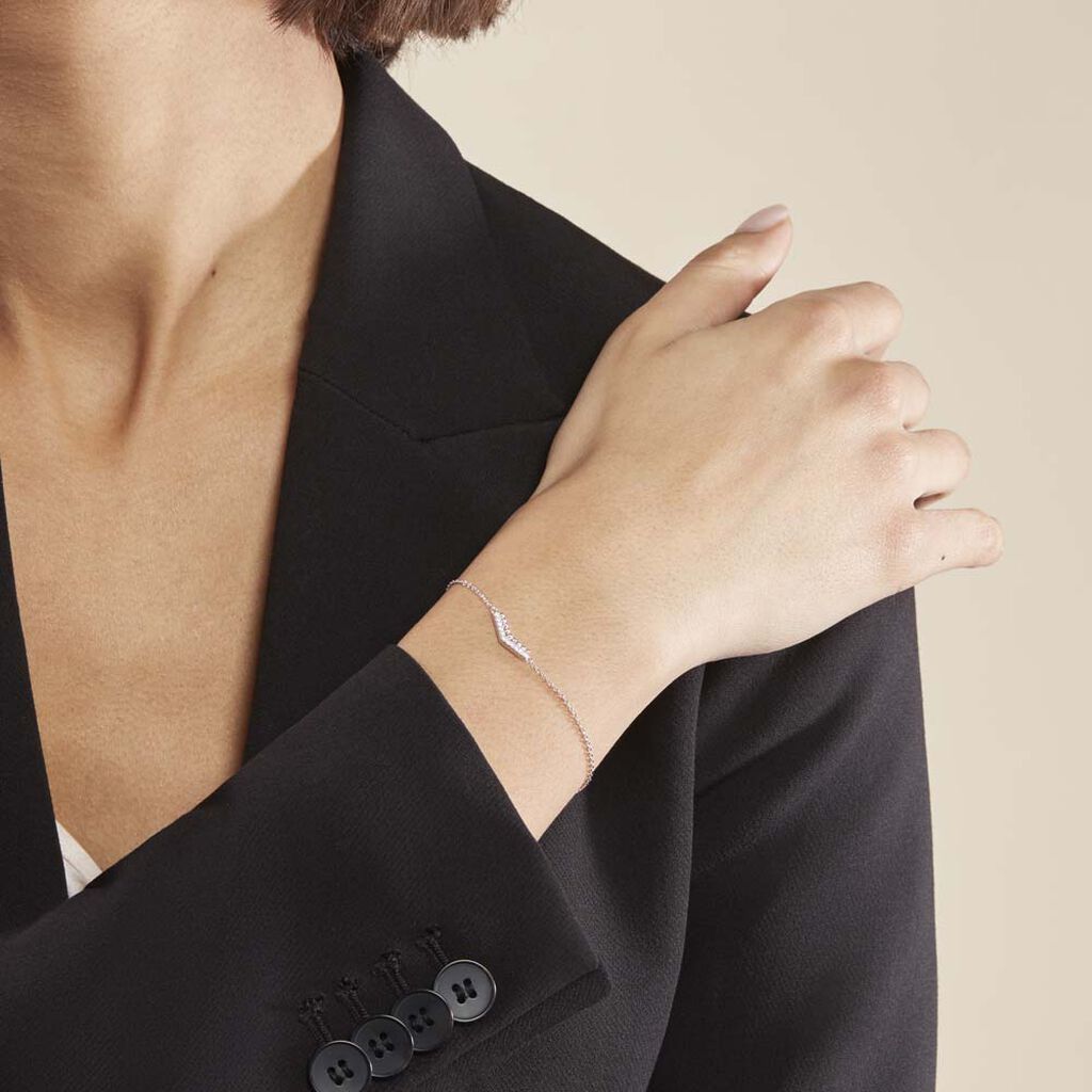 Bracelet Irina Argent Blanc Oxyde De Zirconium