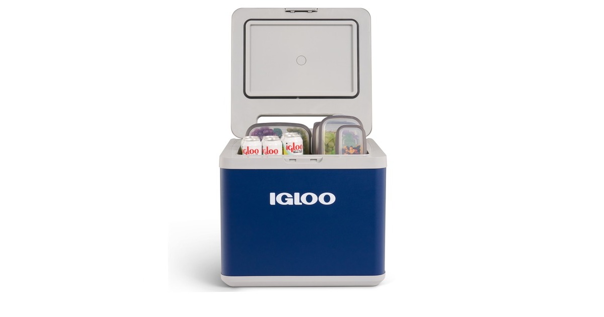 IglooIH45 AC/DC hybride koelbox  (Donkerblauw/wit, 43 liter)