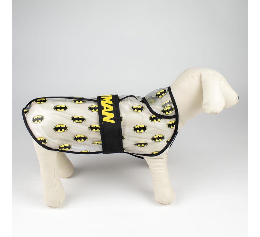 Capa de chuva ajustável para cães do Batman