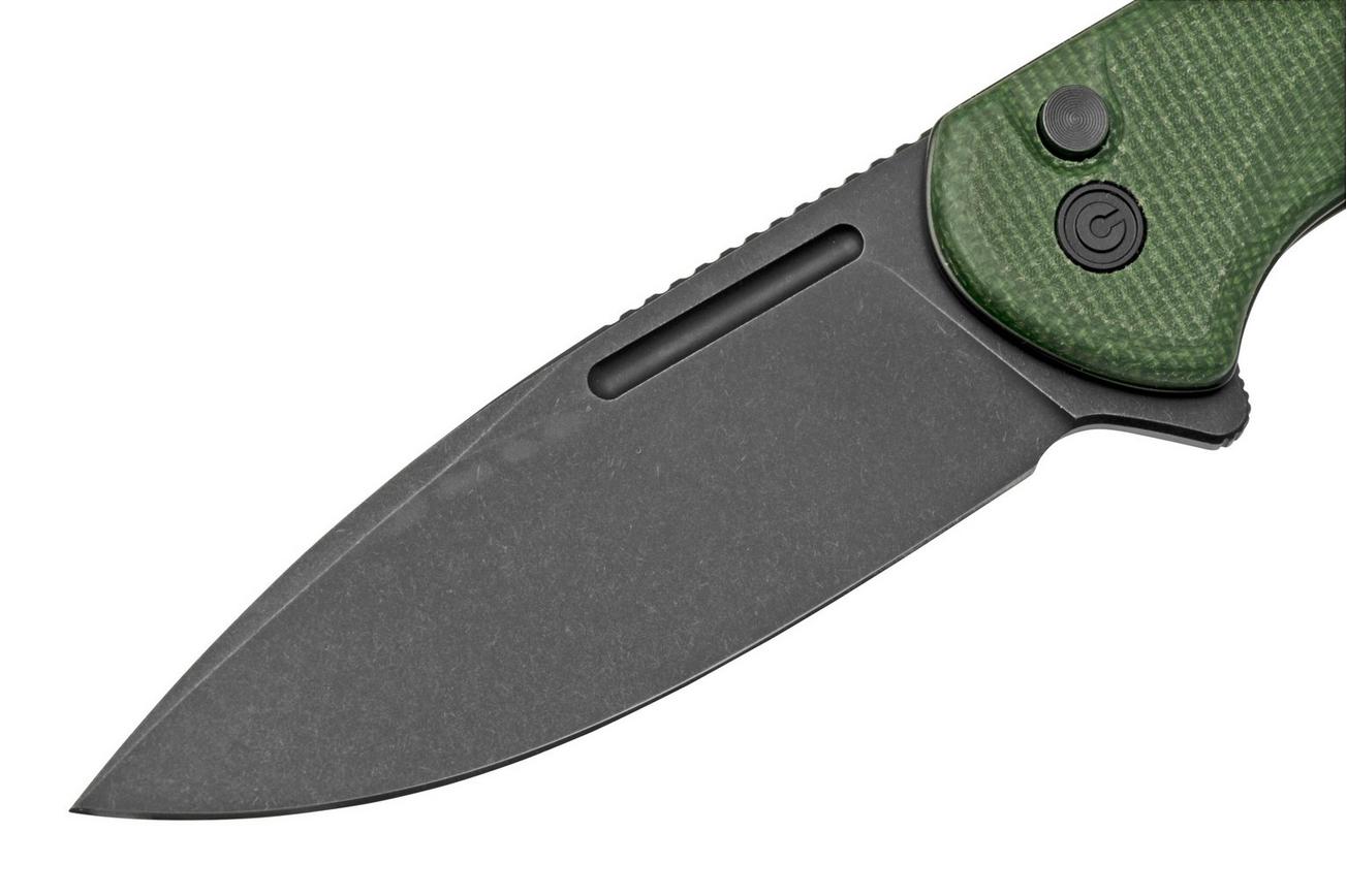 Civivi Conspirator C21006-2 Green Micarta, Blackwashed zakmes