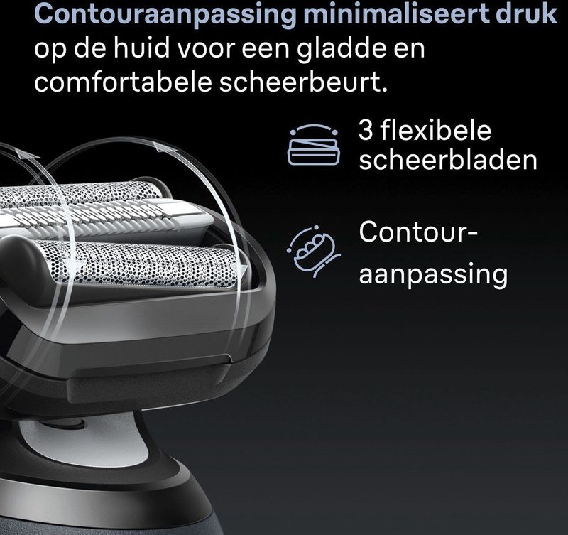 Braun - Series 6 - Elektrisch Scheerapparaat - Blauw - +1 Opzetstuk