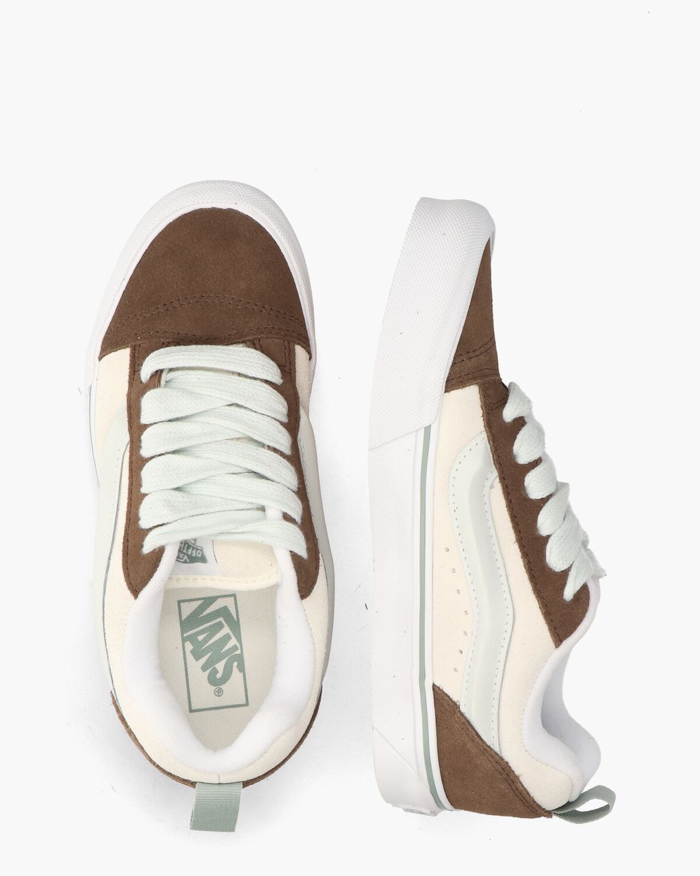 Vans Knu Skool Off-White/Bruin Damessneakers