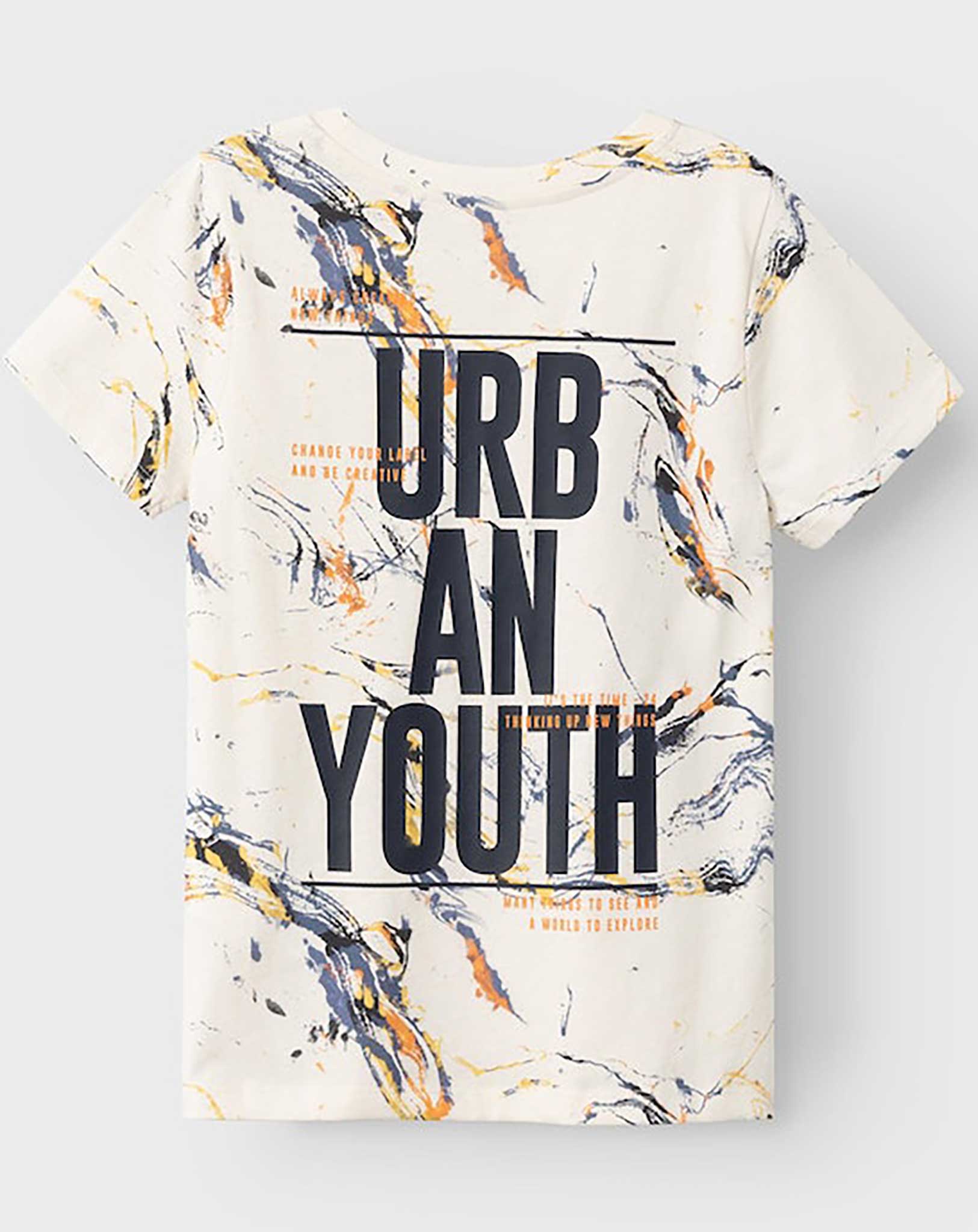 T-Shirt NKMDALA URBAN YOUTH in jet stream