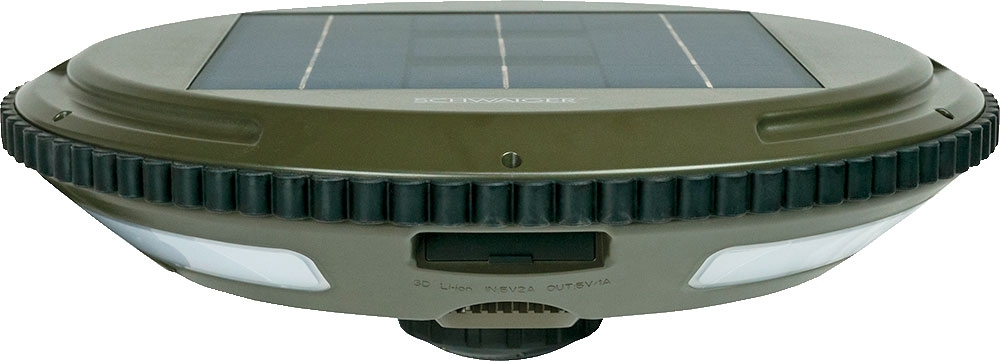 Schwaiger Solar LED-Campingleuchte mit Bluetooth Lautsprecher