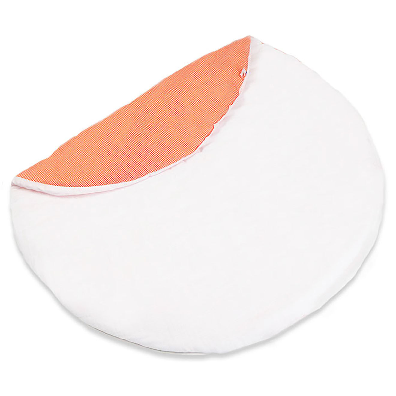 Papate Tapis d'Eveil Havane en Coton Bio blanc - 115x115 cm