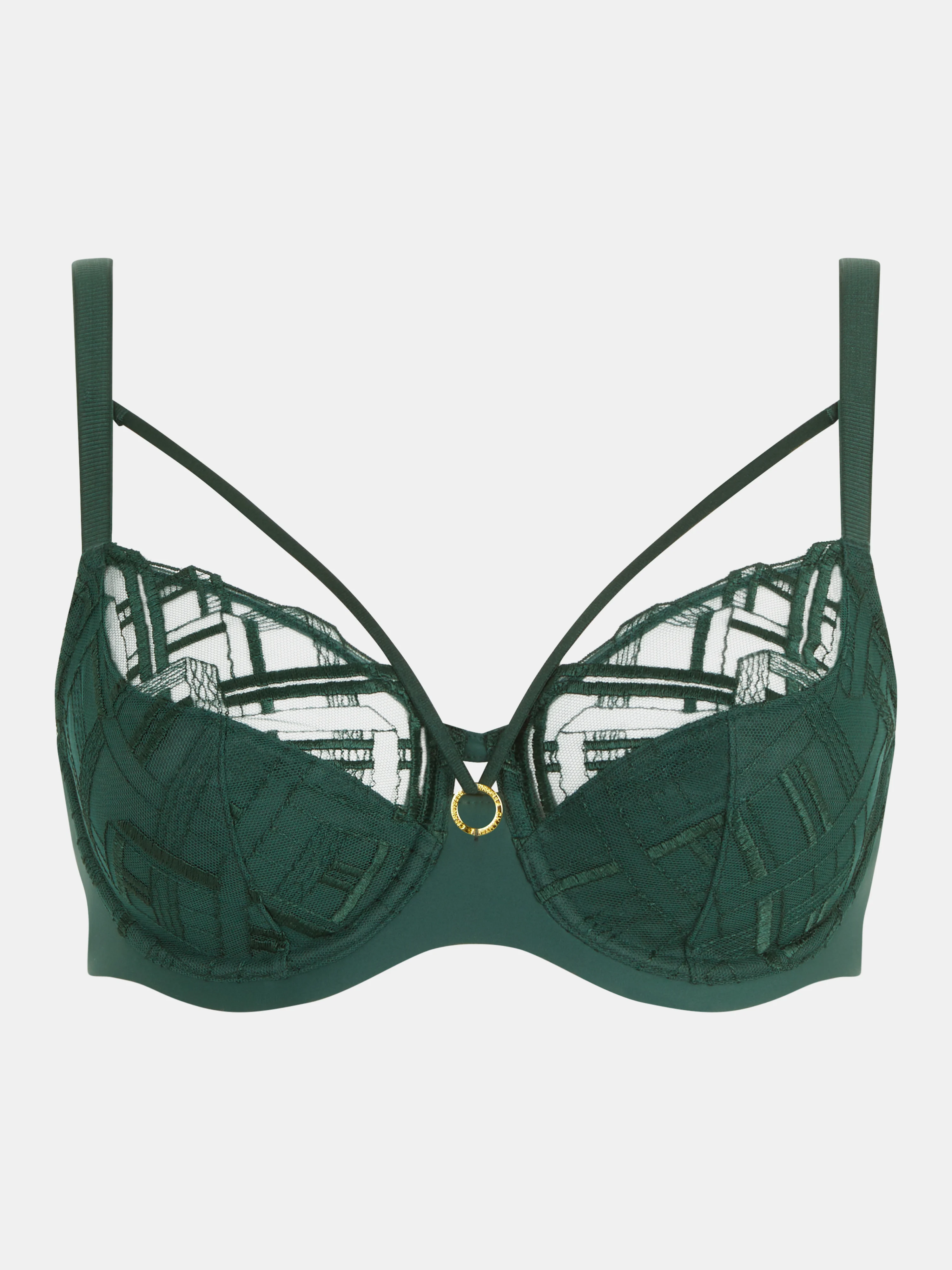 GRAPHIC SUPPORT - Soutien-gorge emboîtant broderie | Vert