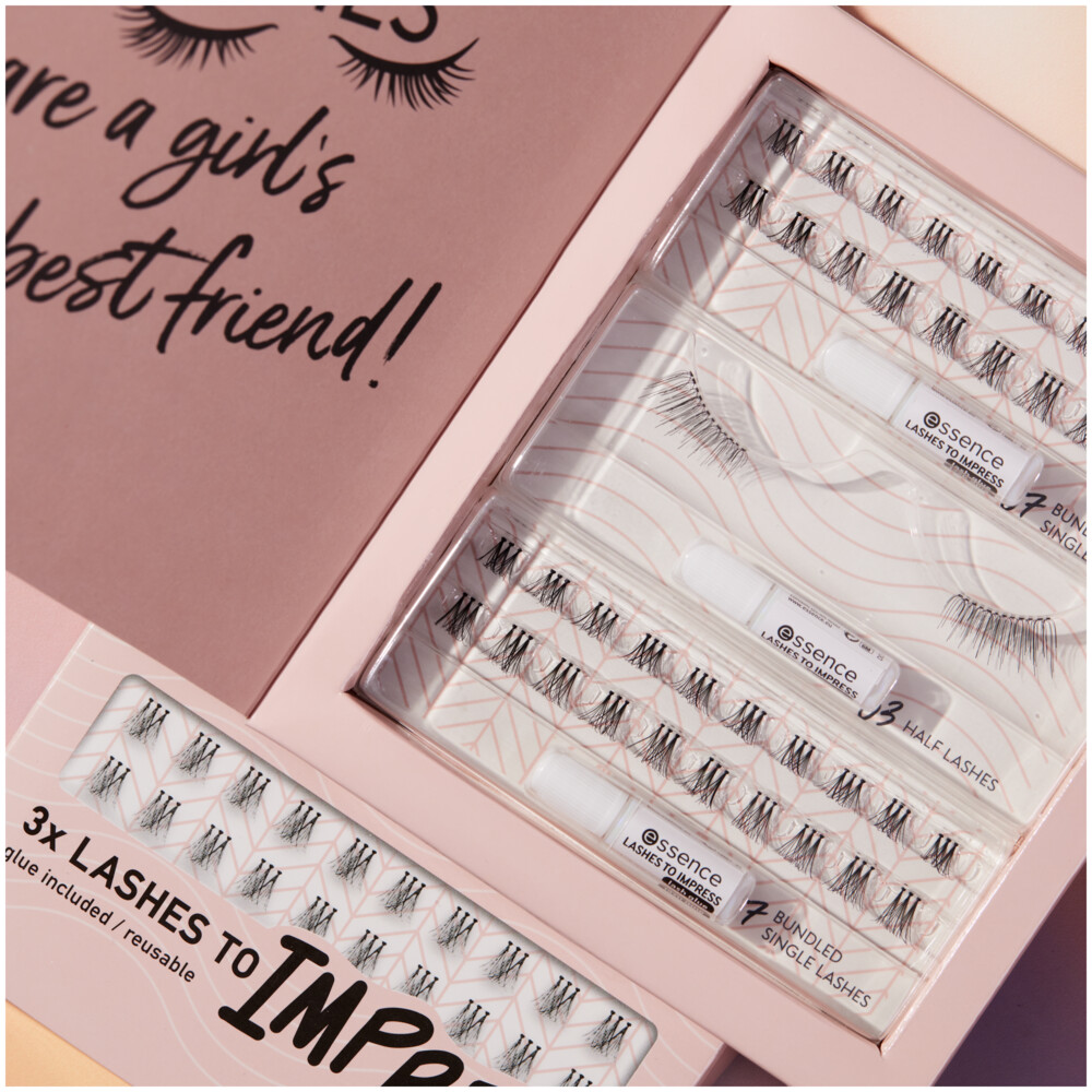 essence 3x LASHES TO IMPRESS False Lashes Set01 Hey pretty lashes!