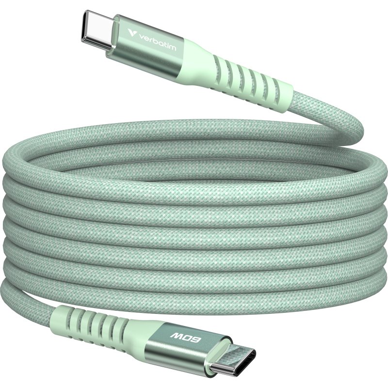 Verbatim 31864 câble USB USB 2.0 1,2 m USB C 0,48 Gbit/s 60 W Vert