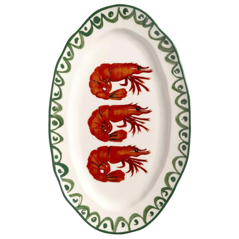 &klevering Sirène serveerschaal 34,5x21,5 Shrimp