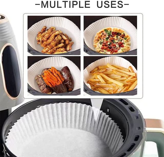 Air Fryer Engangspapir Hvid 16 cm 50 Stk
