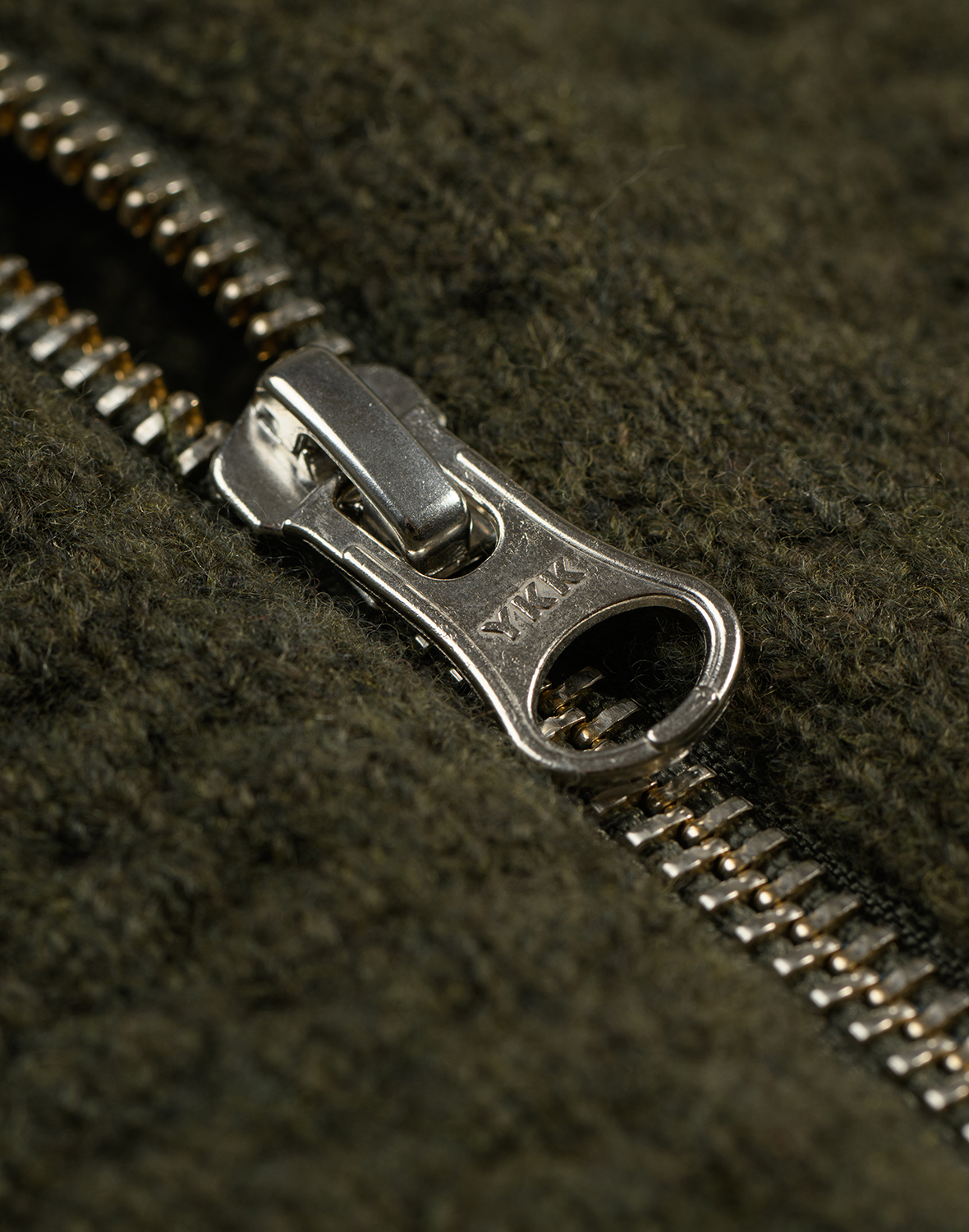 Cardigan met ritssluiting in lamswol voor heren