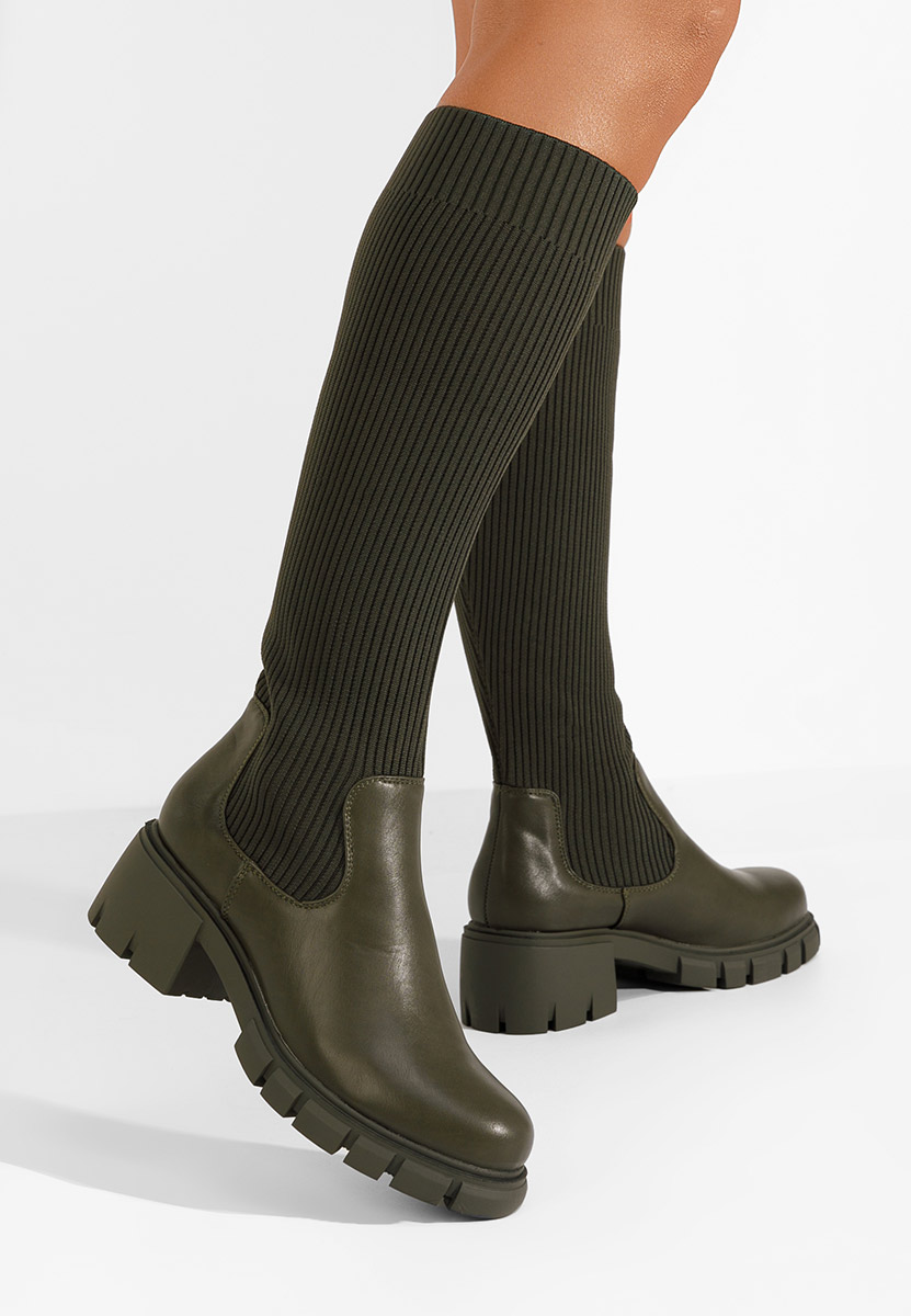 Bottes chaussettes verts Navasia