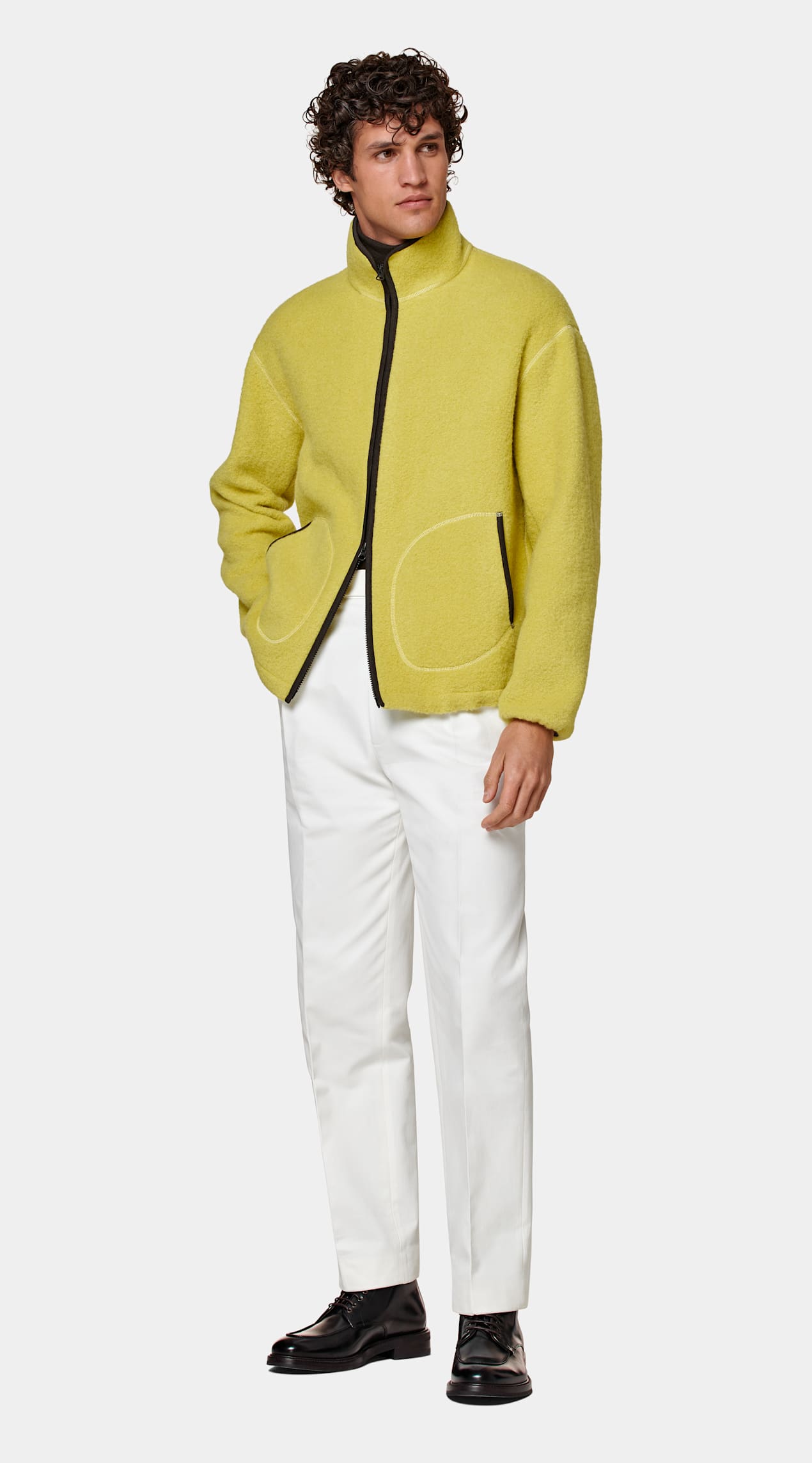 Veste de randonnée jaune