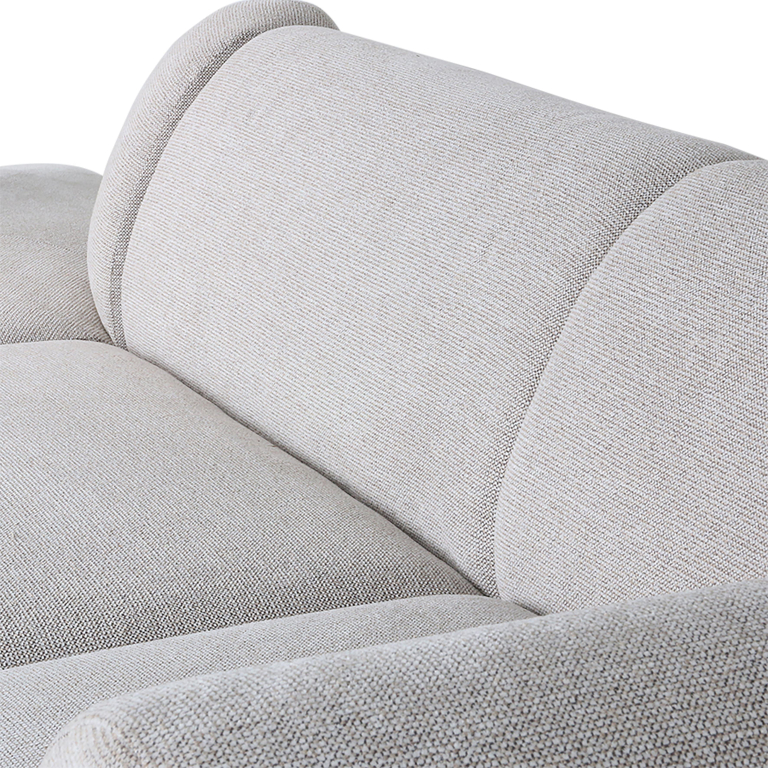 HKliving Jax bank element hoek rond Sneak light grey