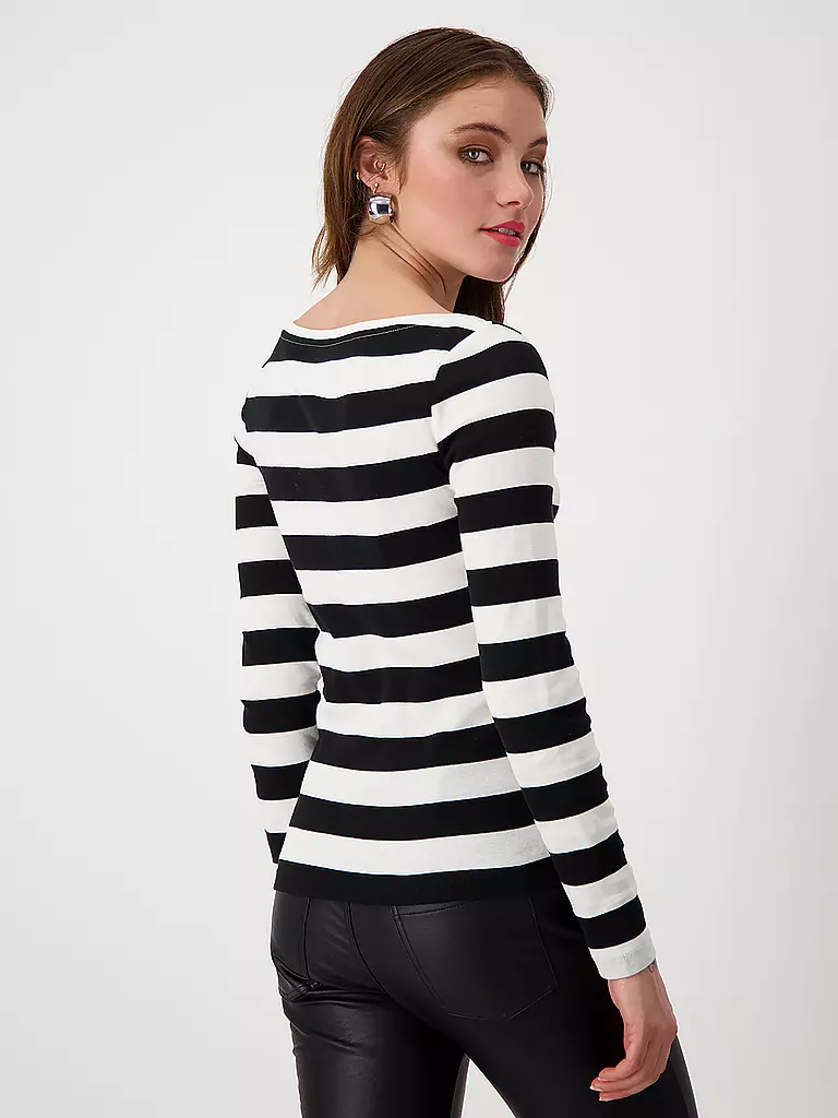 MONARI Langarmshirt schwarz