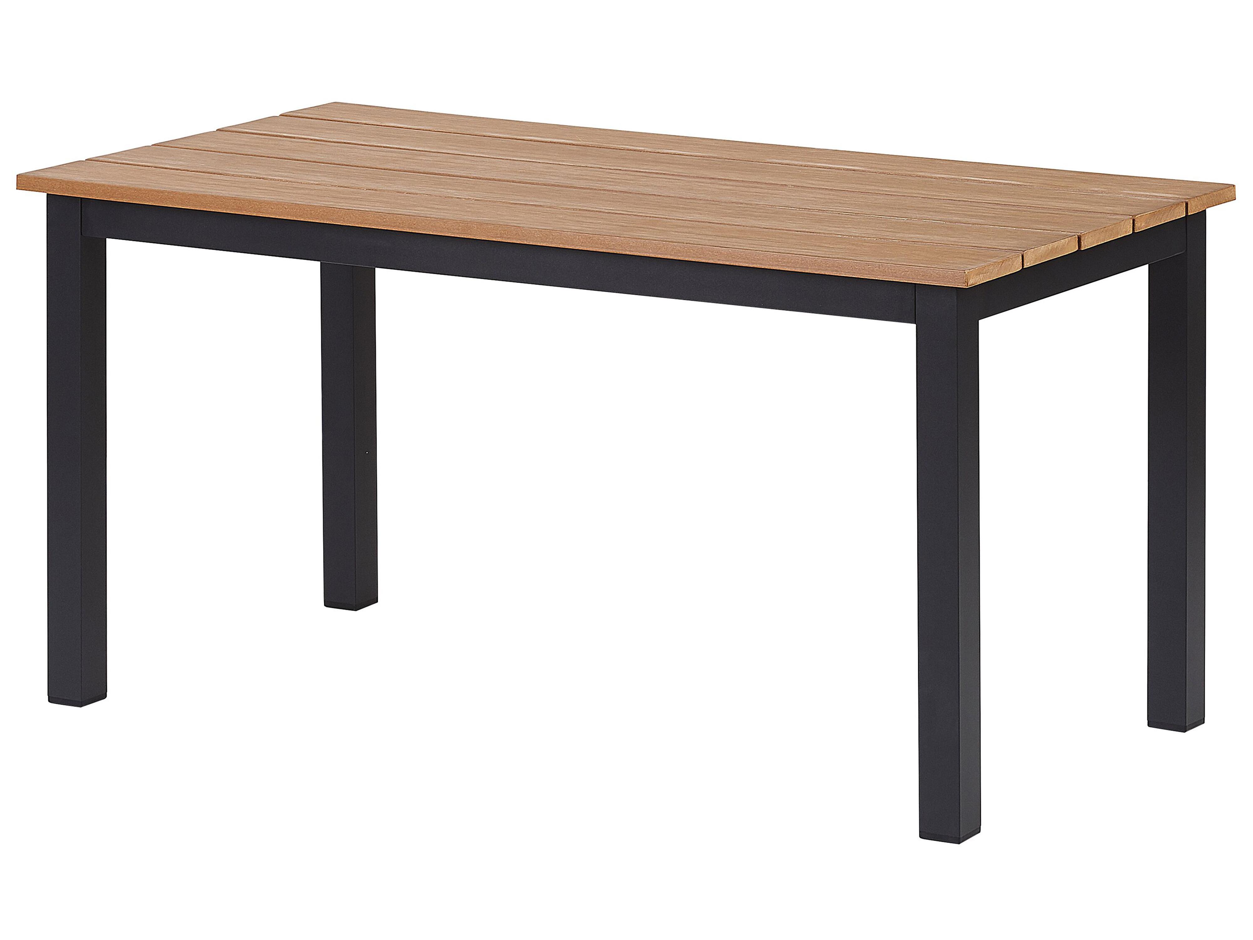Tuin hoekloungeset met tafel 5-zits MESSINA linkszijdig Metaal Zwart