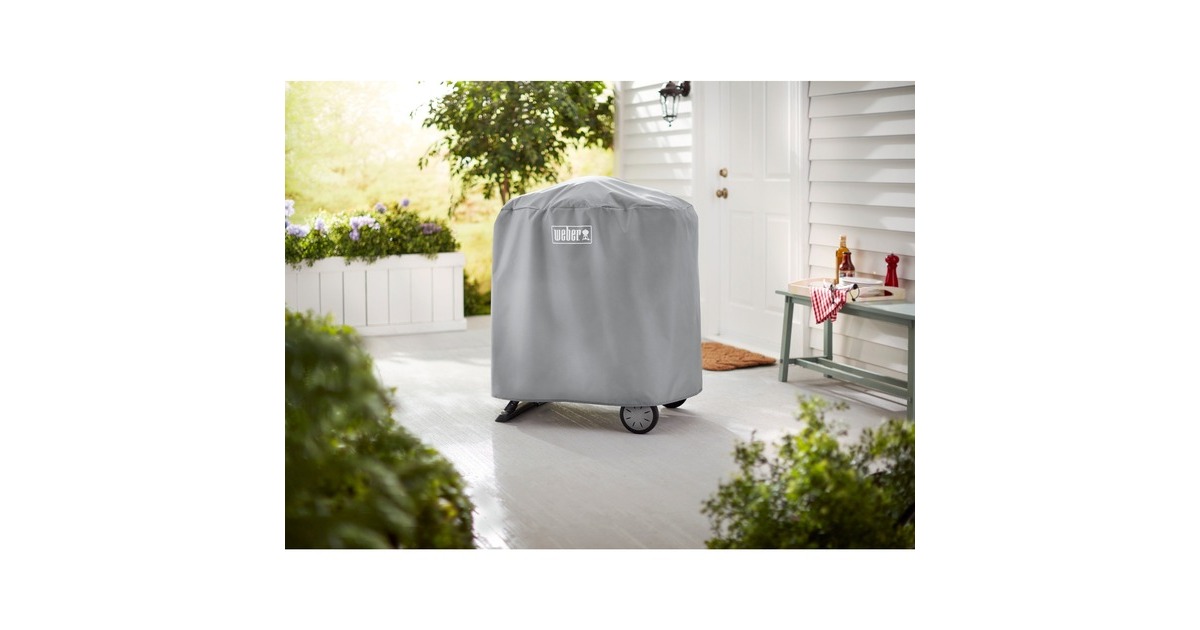 WeberBarbecuehoes - Q 1000/2000 met standpoot beschermkap