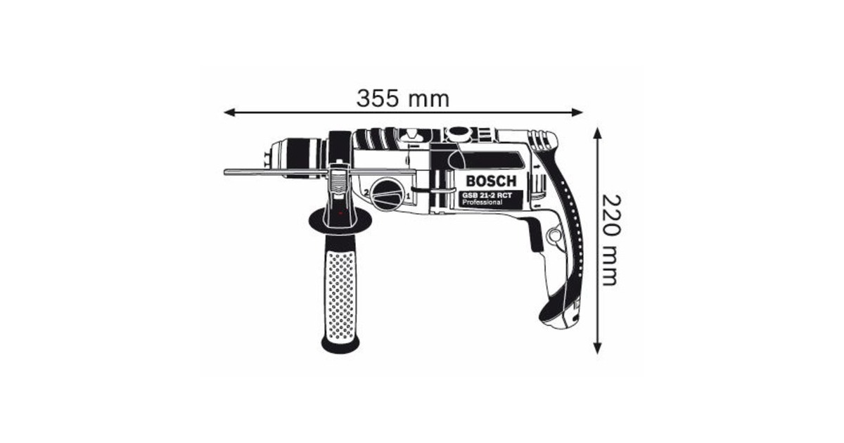BoschKlopboormachine GSB 21-2 RCT  (Blauw/zwart)
