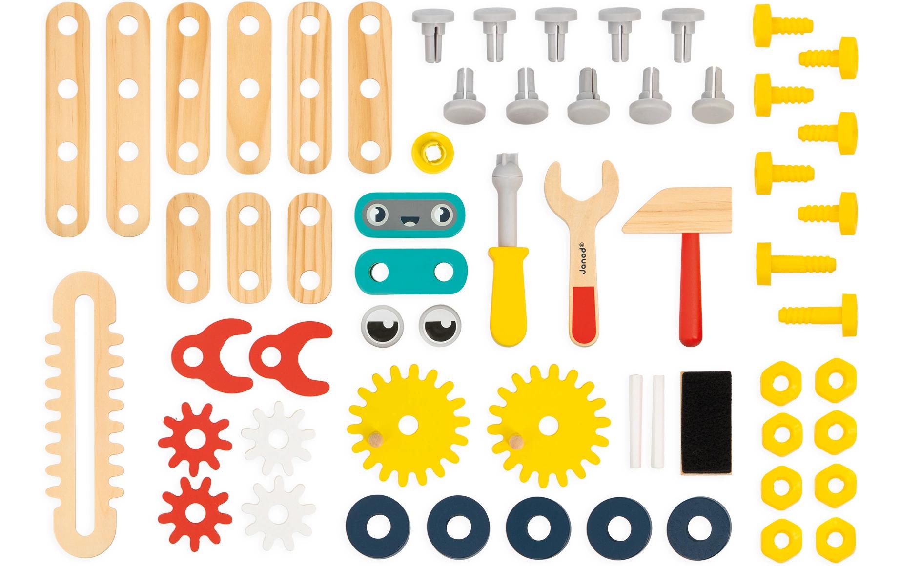 Handwerker Werkbank RoboterWerkbank mit zahlreichen Werkzeug-Accessoires