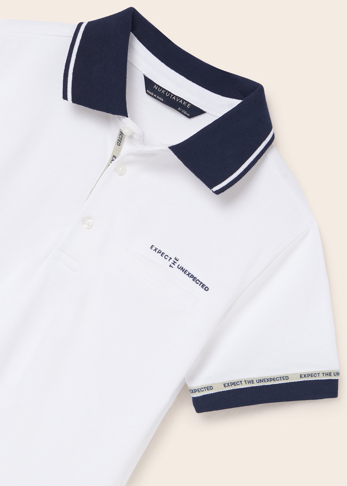 Camisa polo de algodão para menino