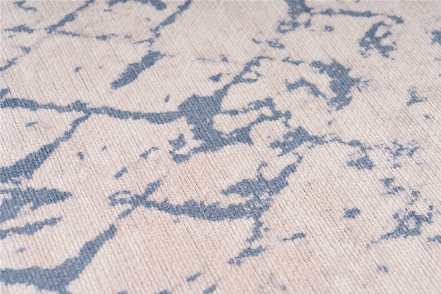 Platgeweven vloerkleed Paradisia Wit / Blauw Modern 120 x 180 cm