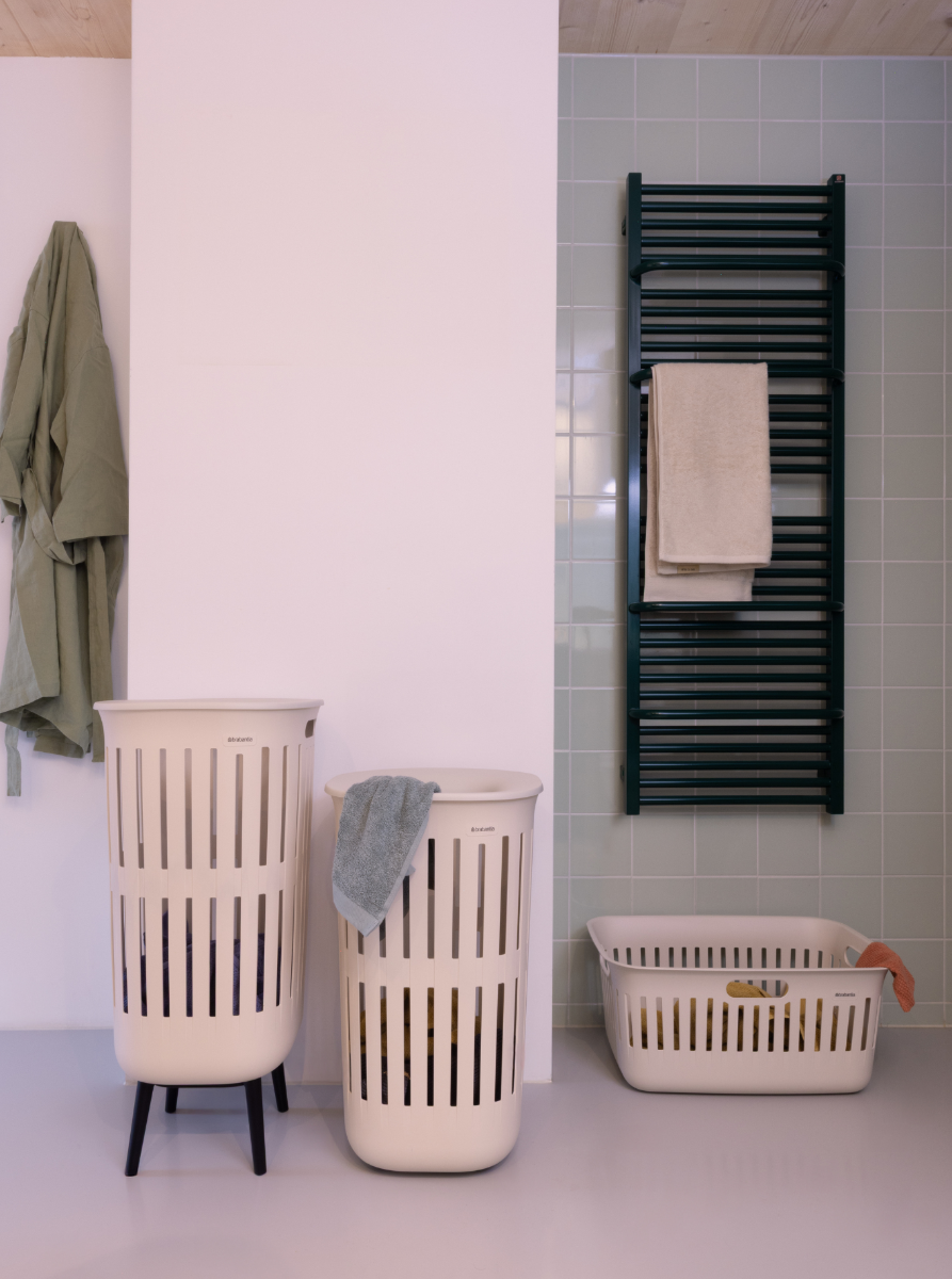 Collect-It Wasmand 55 liter, set van 2 - Soft Beige