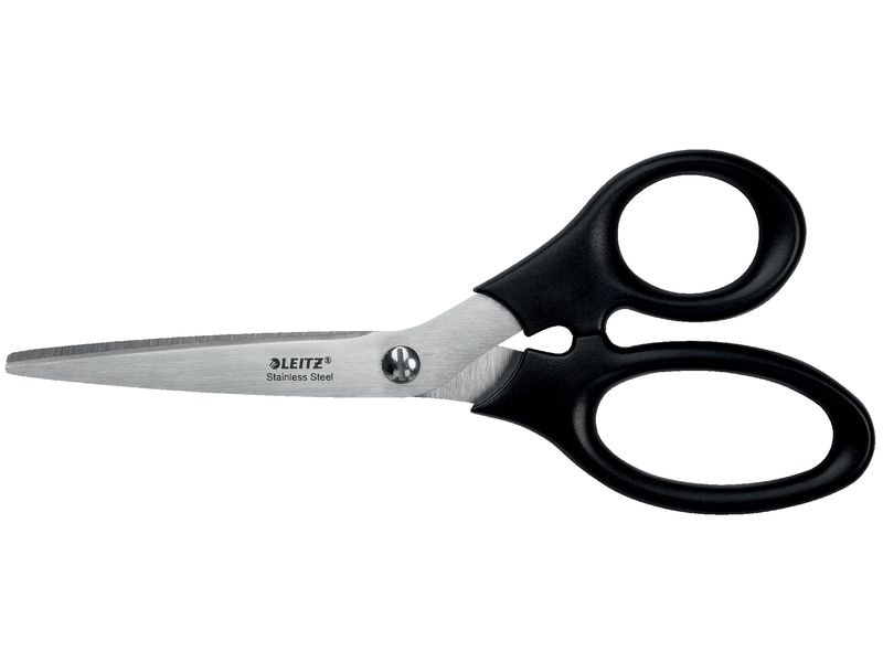 Leitz Schere 18.5 cm, Edelstahl Schere für Links- und Rechtshänder