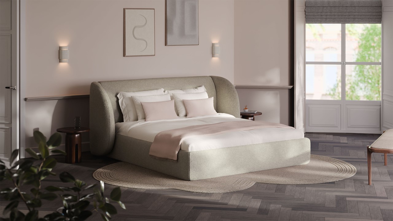 Bed Cove - Wool look natural
