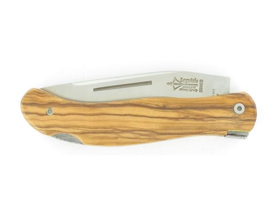 Laguiole Cube Grande Nature 12 cm - Manche Olivier Couteau de Poche par l'Arbalète