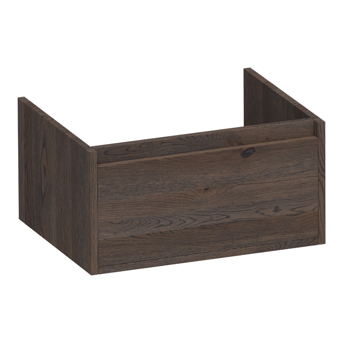 Brauer Hope onderkast 60cm met 1 softclose lade lamellen eiken zwart