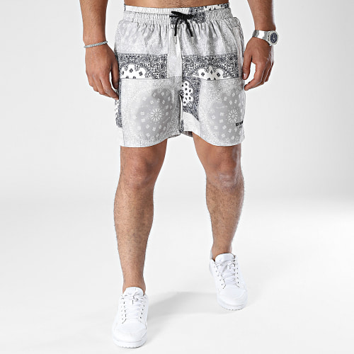 Short De Bain Beige Bandana