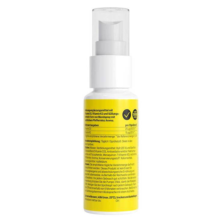Vitamin D3 + K2 1000 I.E. Spray, 25 ml