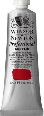 Winsor & Newton - Akrylmaling - Cadmium Red Deep 60 ML
