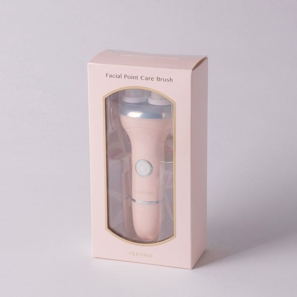 FESTINO - Gezichtspuntverzorgingsborstel Roze