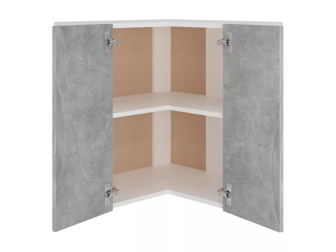 Armoire d'angle suspendue 