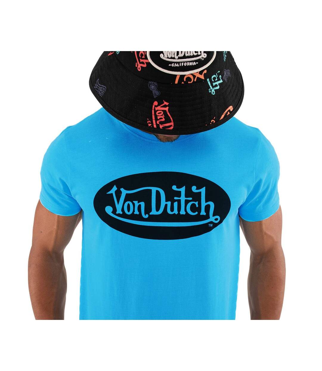 T-shirt col rond homme en coton Front