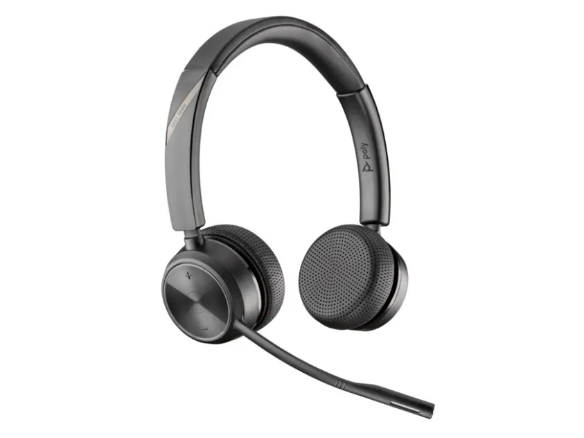 Poly Savi 7220 Office - Savi 7200 Series - headset - på øret - DECT - trådløs - sort
