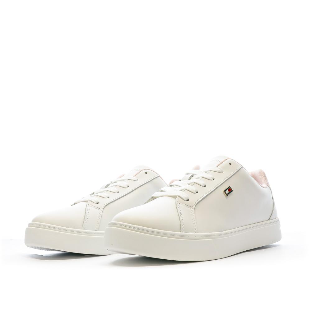 Tommy Hilfiger Baskets Blanches/Roses Femme Tommy Hilfiger FW0FW08072