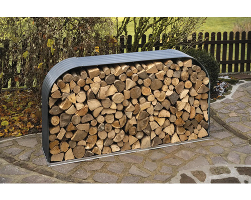 Brandhoutopslag WESTMANN 212 x 46 x 111 cm antraciet