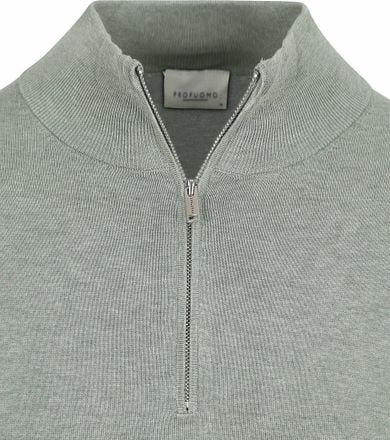 Profuomo Half Zip Pullover Luxury Basic Groen PPWJ10007E-Z kopen