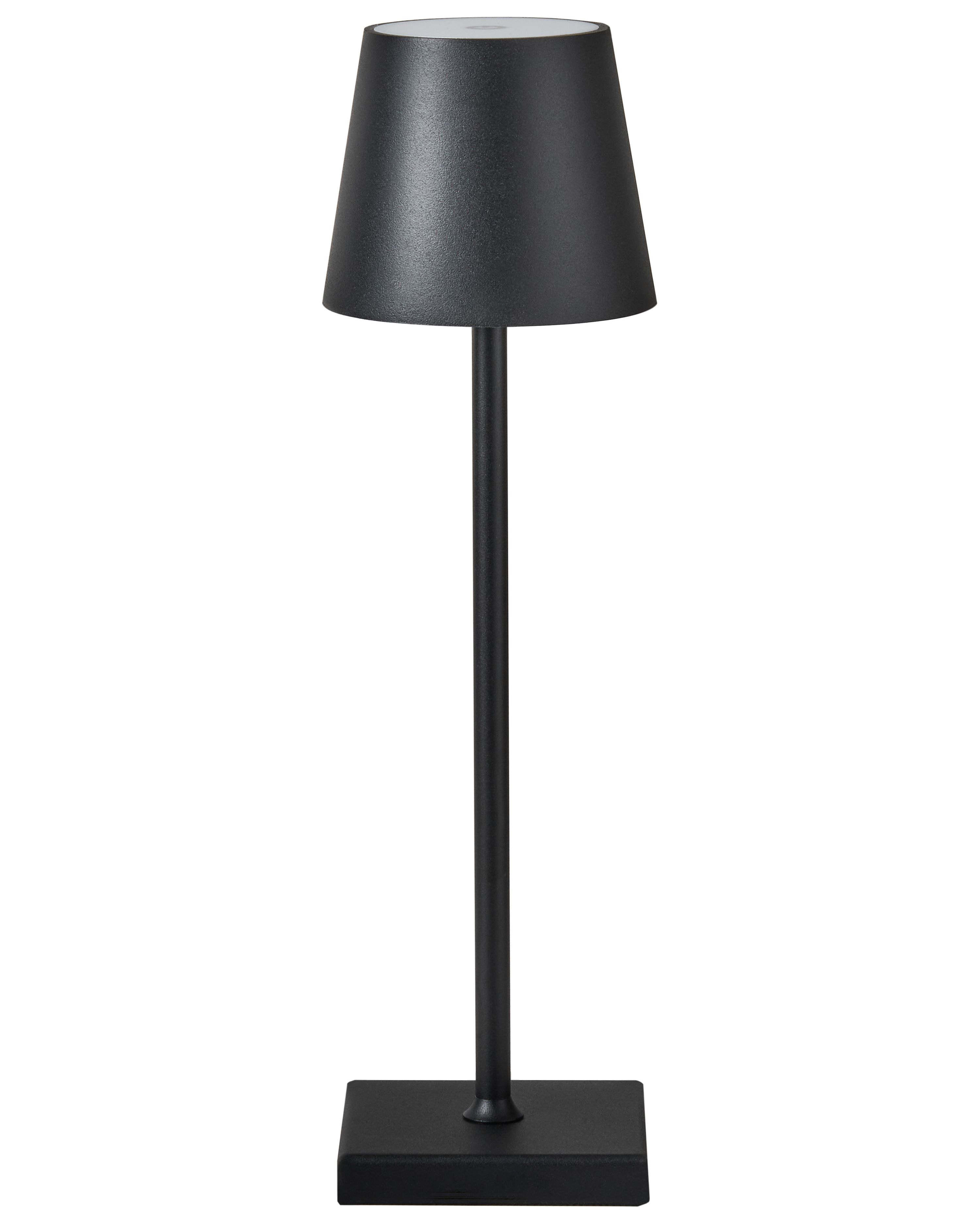 LED draadloze tafellamp BACEIRO met dimmer Metaal Zwart