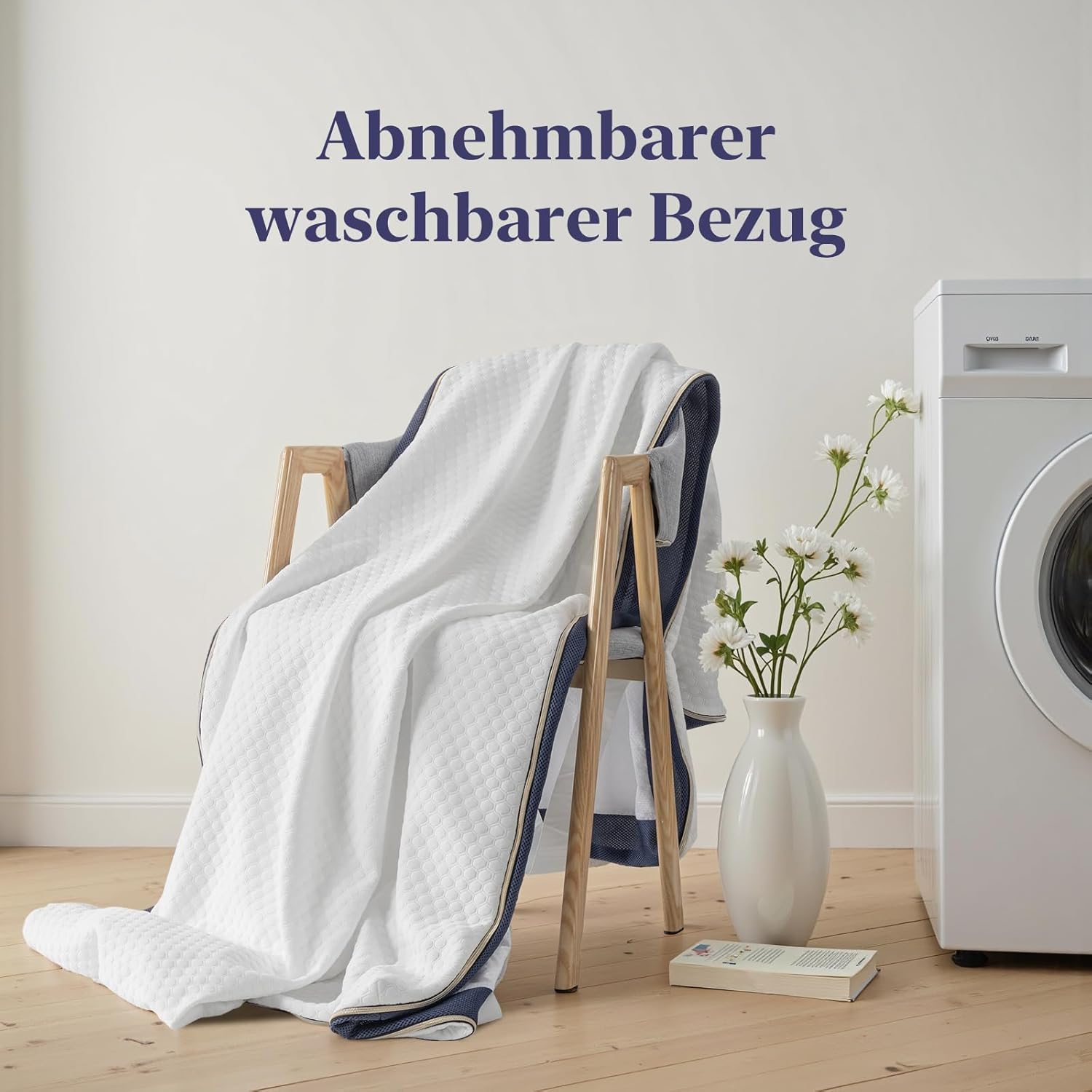 BedStory Topper 180x200cm, 7,5cm Höhe H3&H2 Gel Memory Foam Topper, Öko-TEX Zertifiziert Gelschaum Matratzentopper, Atmungsaktiver Matratzen Topper für Boxspringbett, Hypoallerger Bezug waschbar