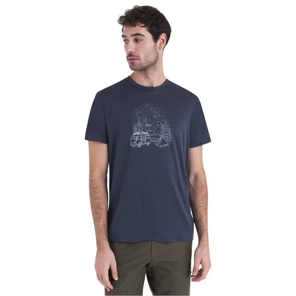 T-shirt randonnée ICEBREAKER M MERINO 150 TECH LITE III SS TEE VAN CAMP GRAPHITE