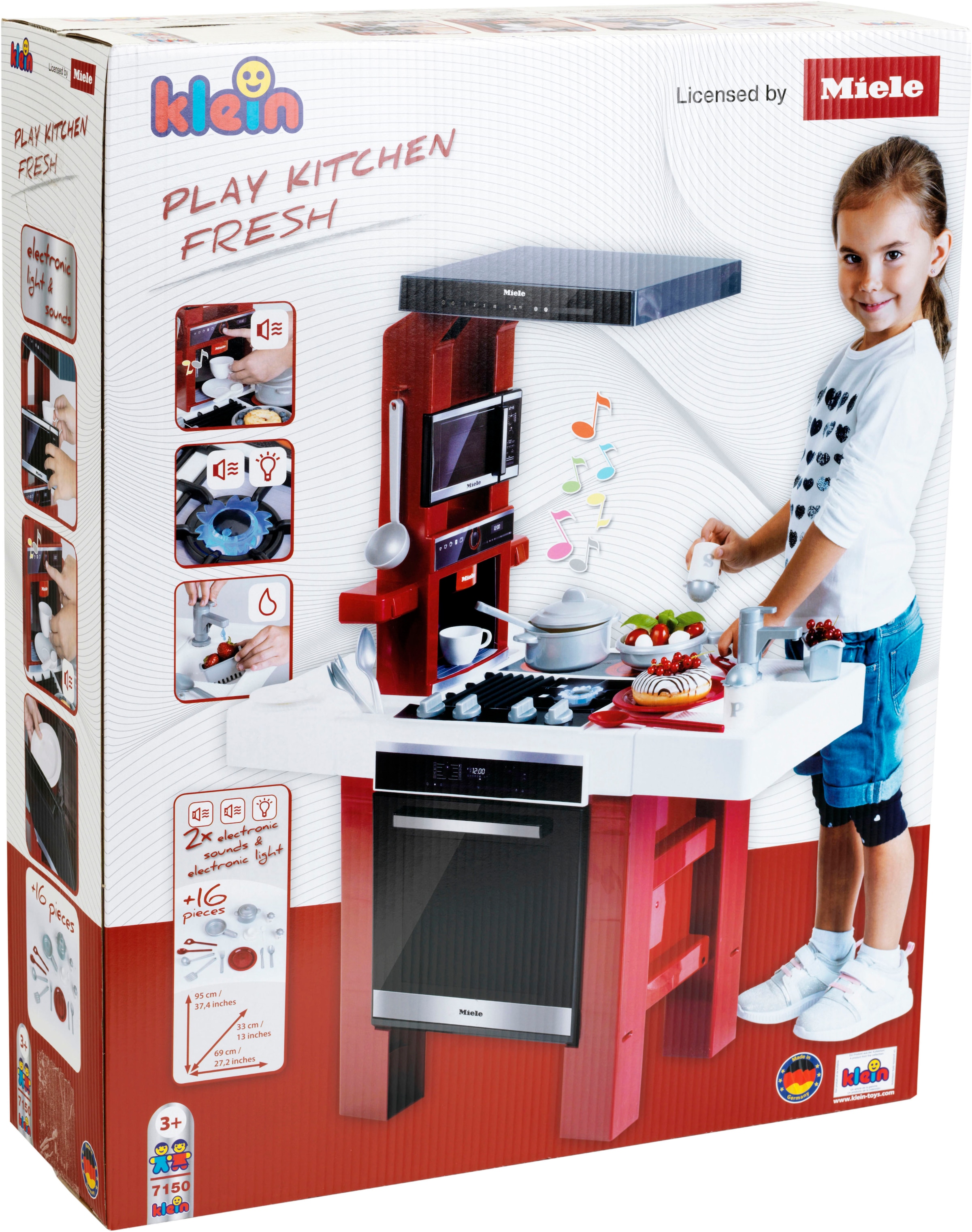 Klein Spielküche »Miele, Fresh« inkl. Zubehör und Sound; Made in Germany