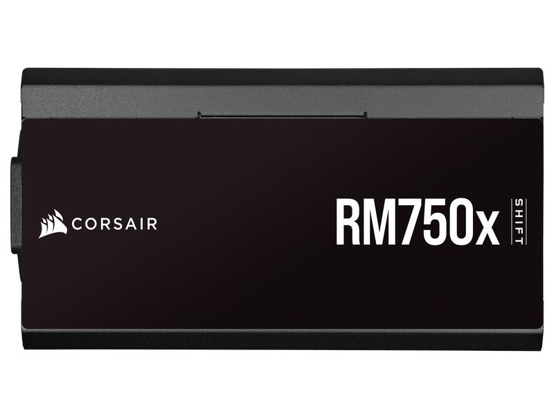 Corsair Netzteil RMx SHIFT Series RM750x 750 W Vollmodulares ATX-Netzteil mit 750 W und 80 PLUS Gold Zertifizierung