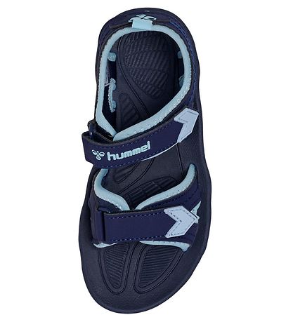 Hummel Sandalen - HMLSport Jr - Black Iris/Hellblau