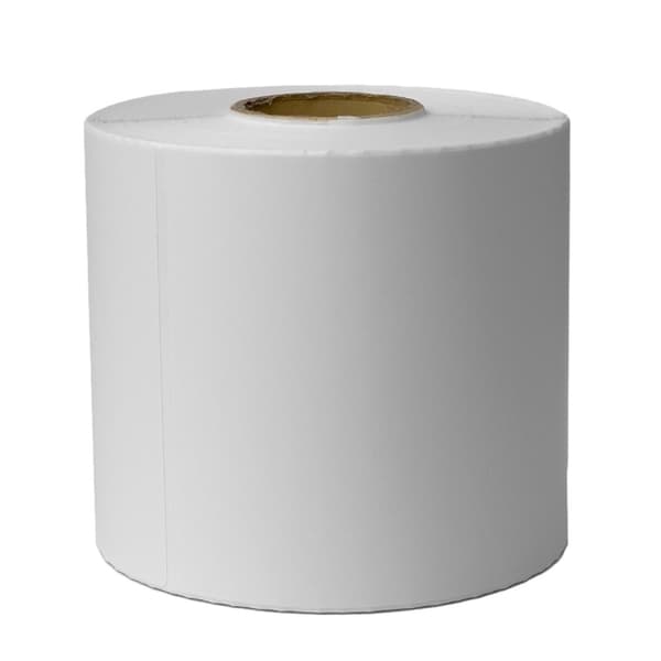 Adresseetiketter for pakker for termoprinter 100x150mm rull 500stk hvit
